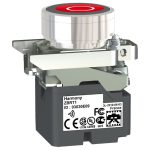   SCHNEIDER ZB4RTA432 ZB4R rádiófrekvenciás nyomógomb fej piros alapon fehér "O"