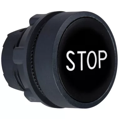 SCHNEIDER ZB5AA234 nyomógombfej jelölt fedőlappal, fekete