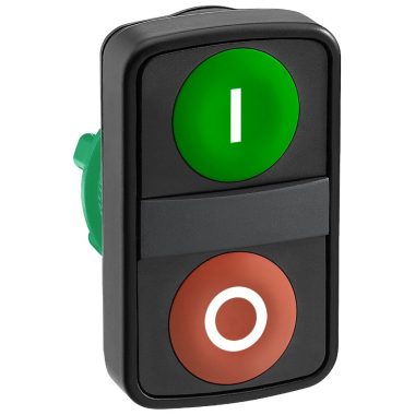 SCHNEIDER ZB5AA7341 Kettősfejű nyomógomb, műanyag