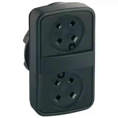 SCHNEIDER ZB5AA79 Műanyag nyomogómb dupla fejjel