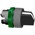 SCHNEIDER ZB5AD401C0 Harmony műanyag választókapcsoló fej, Ø22, 2 állású, jobbról visszatérő, fehér, szürke perem