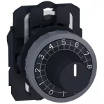   SCHNEIDER ZB5ADCUST04 Harmony műanyag potencióméter fej, Ø22, személyre szabott