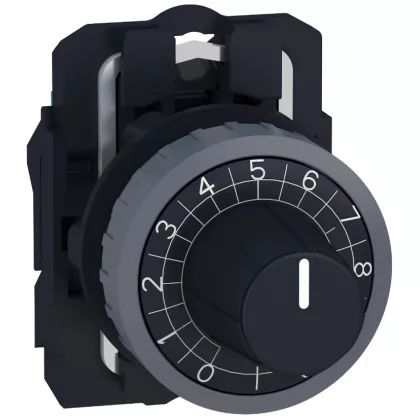   SCHNEIDER ZB5ADCUST04 Harmony műanyag potencióméter fej, Ø22, személyre szabott