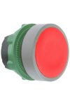 SCHNEIDER ZB5AH04C0 Harmony műanyag nyomógomb fej, Ø22, nyomó-nyomó, piros, szürke perem