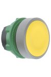 SCHNEIDER ZB5AH05C0 Harmony műanyag nyomógomb fej, Ø22, nyomó-nyomó, sárga, szürke perem