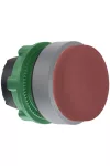 SCHNEIDER ZB5AL4C0 Harmony műanyag nyomógomb fej, Ø22, kiemelkedő, piros, visszatérő, szürke perem