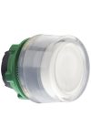 SCHNEIDER ZB5APA1 Harmony műanyag nyomógomb fej, Ø22, visszatérő, gumisapkás, fehér
