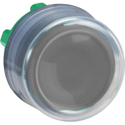 SCHNEIDER ZB5APA2 Harmony műanyag nyomógomb fej, Ø22, visszatérő, gumisapkás, fekete