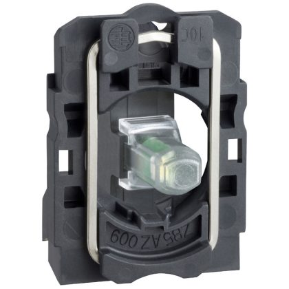 SCHNEIDER ZB5AW0M11 LED-es világító nyomógomb aljzat, fehér, 230V, N/O