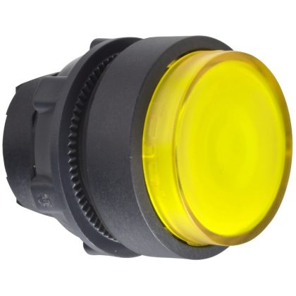   SCHNEIDER ZB5AW183 Harmony műanyag világító nyomógomb fej, Ø22, visszatérő, LED-es, kiemelkedő, sárga