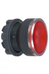 SCHNEIDER ZB5AW343S Harmony műanyag világító nyomógomb fej, Ø22, visszatérő, beépített LED-hez, hornyolt lencsével, piros