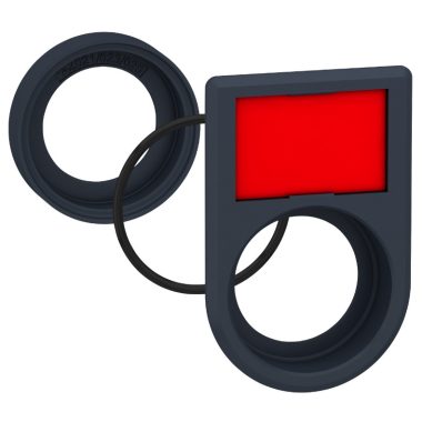 SCHNEIDER ZB5AZ025 Harmony süllyesztő készlet XB5 műanyag nyomógombokhoz és jelzőlámpákhoz, magas címketartóval