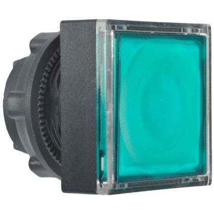   SCHNEIDER ZB5CW333 Világító nyomógombfej zöld, szögletes