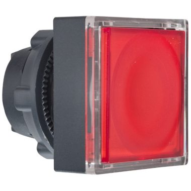 SCHNEIDER ZB5CW343 Világító nyomógombfej piros, szögletes