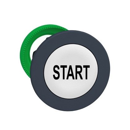   SCHNEIDER ZB5FA133 Harmony panelbe süllyesztett műanyag nyomógomb fej, Ø30, fehér, "START"