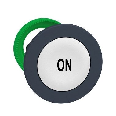 SCHNEIDER ZB5FA141 Harmony panelbe süllyesztett műanyag nyomógomb fej, Ø30, fehér, "ON"