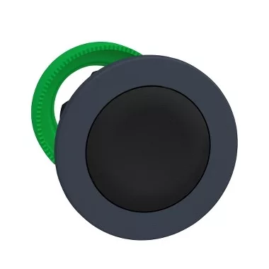 SCHNEIDER ZB5FA2 Harmony panelbe süllyesztett műanyag nyomógomb fej, Ø30, visszatérő, fekete