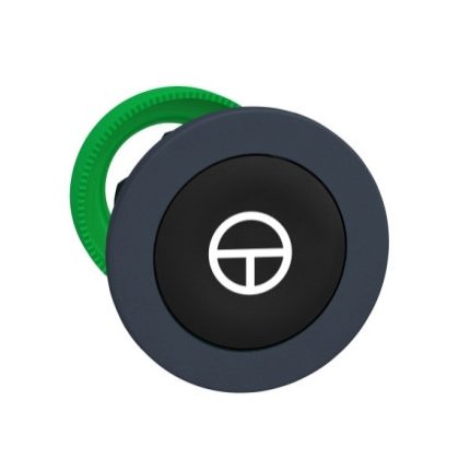 SCHNEIDER ZB5FA245 Harmony panelbe süllyesztett műanyag nyomógomb fej, Ø30, fekete, "T"