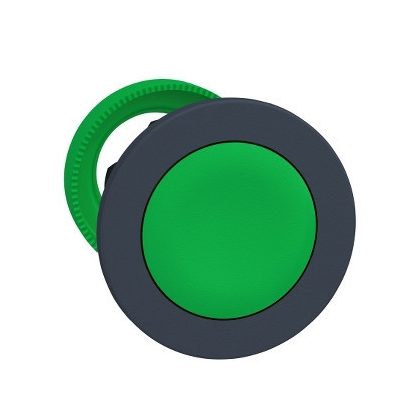 SCHNEIDER ZB5FA3 Harmony panelbe süllyesztett műanyag nyomógomb fej, Ø30, visszatérő, zöld