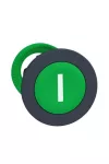 SCHNEIDER ZB5FA331 Harmony panelbe süllyesztett műanyag nyomógomb fej, Ø30, zöld, "I"