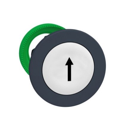   SCHNEIDER ZB5FA334 Harmony panelbe süllyesztett műanyag nyomógomb fej, Ø30, fehér, "fel nyíl"