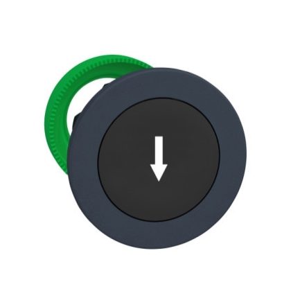   SCHNEIDER ZB5FA335 Harmony panelbe süllyesztett műanyag nyomógomb fej, Ø30, fekete, "fel nyíl"