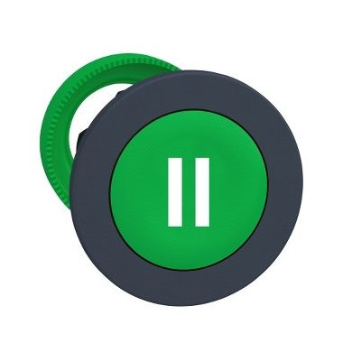 SCHNEIDER ZB5FA336 Harmony panelbe süllyesztett műanyag nyomógomb fej, Ø30, zöld, "II"