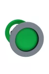 SCHNEIDER ZB5FA36C0 Harmony panelbe süllyesztett műanyag nyomógomb fej, Ø30, visszatérő, mélyítet, zöld, szürke perem