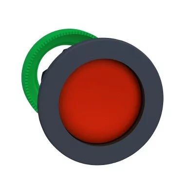 SCHNEIDER ZB5FA46 Harmony panelbe süllyesztett műanyag nyomógomb fej, Ø30, visszatérő, mélyítet, piros