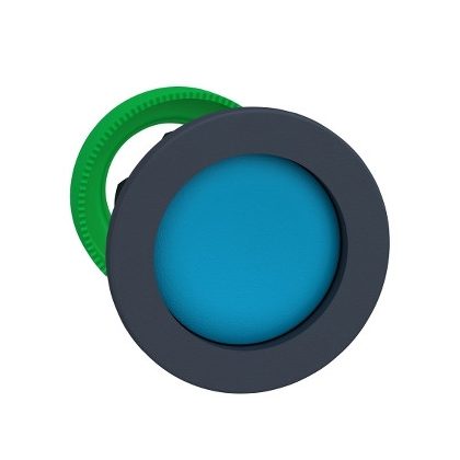   SCHNEIDER ZB5FA66 Harmony panelbe süllyesztett műanyag nyomógomb fej, Ø30, visszatérő, mélyítet, kék