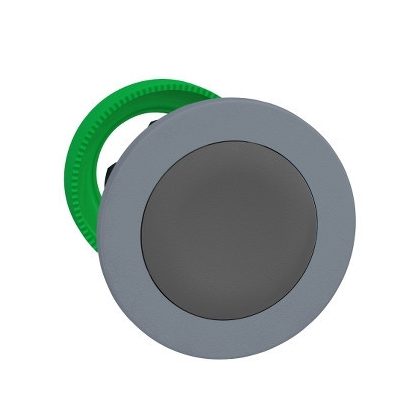   SCHNEIDER ZB5FA8C0 Harmony panelbe süllyesztett műanyag nyomógomb fej, Ø30, visszatérő, szürke, szürke perem