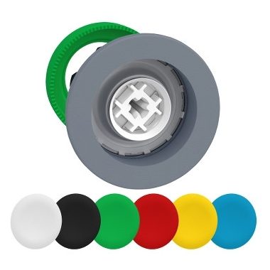 SCHNEIDER ZB5FACUST08 Harmony panelbe süllyesztett műanyag nyomógomb fej, Ø30, visszatérő, személyre szabott