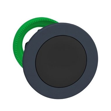 SCHNEIDER ZB5FH02 Harmony panelbe süllyesztett műanyag nyomógomb fej, Ø30, fekete, nyomó-nyomó