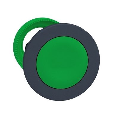 SCHNEIDER ZB5FH03 Harmony panelbe süllyesztett műanyag nyomógomb fej, Ø30, zöld, nyomó-nyomó