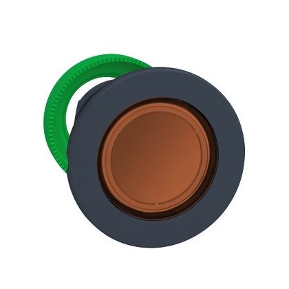   SCHNEIDER ZB5FH053 Harmony panelbe süllyesztett műanyag világító nyomógomb fej, Ø30, narancssárga, nyomó-nyomó