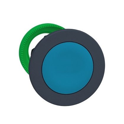 SCHNEIDER ZB5FH06 Harmony panelbe süllyesztett műanyag nyomógomb fej, Ø30, kék, nyomó-nyomó