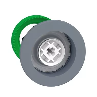 SCHNEIDER ZB5FH0C0 Harmony panelbe süllyesztett műanyag nyomógomb fej, Ø30, tető nélküli, nyomó-nyomó, szürke perem