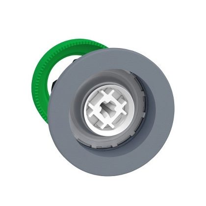   SCHNEIDER ZB5FH0C0 Harmony panelbe süllyesztett műanyag nyomógomb fej, Ø30, tető nélküli, nyomó-nyomó, szürke perem