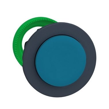 SCHNEIDER ZB5FH6 Harmony panelbe süllyesztett műanyag nyomógomb fej, Ø30, kiemelkedő, kék, nyomó-nyomó