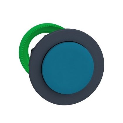   SCHNEIDER ZB5FH6 Harmony panelbe süllyesztett műanyag nyomógomb fej, Ø30, kiemelkedő, kék, nyomó-nyomó