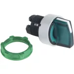   SCHNEIDER ZB5FK1733C1 Harmony panelbe süllyesztett műanyag világító választókapcsoló fej, Ø30, 3 állású, zöld, balról közép vissza., fehér p.