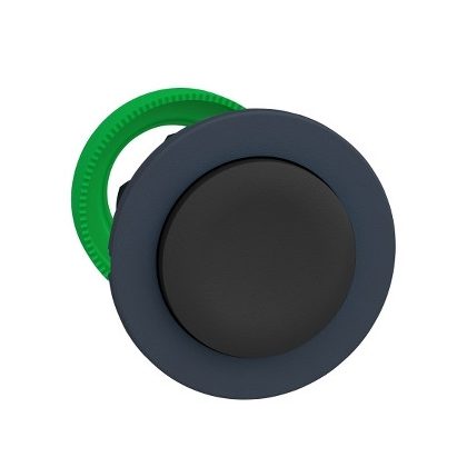   SCHNEIDER ZB5FL2 Harmony panelbe süllyesztett műanyag nyomógomb fej, Ø30, fekete, visszatérő