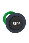 SCHNEIDER ZB5FL234 Harmony panelbe süllyesztett műanyag nyomógomb fej, Ø30, kiemelkedő, fekete, "STOP"