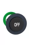 SCHNEIDER ZB5FL235 Harmony panelbe süllyesztett műanyag nyomógomb fej, Ø30, kiemelkedő, fekete, "OFF"