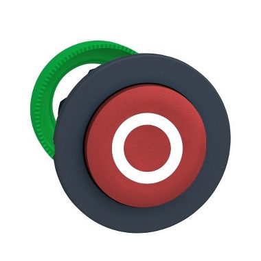 SCHNEIDER ZB5FL432 Harmony panelbe süllyesztett műanyag nyomógomb fej, Ø30, kiemelkedő, piros, "O"