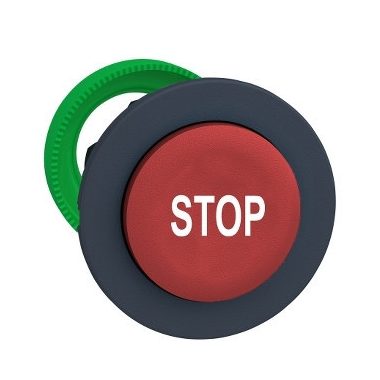 SCHNEIDER ZB5FL434 Harmony panelbe süllyesztett műanyag nyomógomb fej, Ø30, kiemelkedő, piros, "STOP"