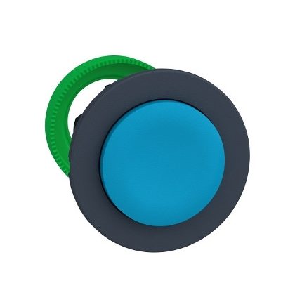   SCHNEIDER ZB5FL6 Harmony panelbe süllyesztett műanyag nyomógomb fej, Ø30, kiemelkedő, kék, visszatérő