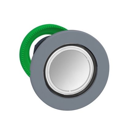   SCHNEIDER ZB5FV013C0 Harmony panelbe süllyesztett műanyag LED jelzőlámpa fej, Ø30, fehér, szürke perem