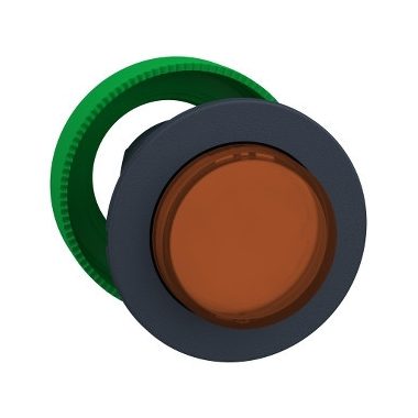 SCHNEIDER ZB5FW153 Harmony panelbe süllyesztett műanyag világító nyomógomb fej, Ø30, kiemelkedő, narancssárga