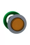 SCHNEIDER ZB5FW153C0 Harmony panelbe süllyesztett műanyag világító nyomógomb fej, Ø30, kiemelkedő, narancssárga, szürke perem